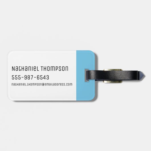 RICK EN MORTY™ | Kirkland de heer Meeseeks Bagagelabel (Achterkant horizontaal)