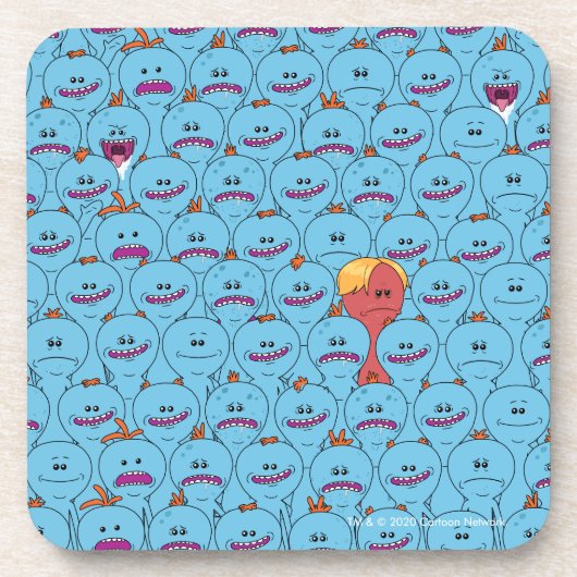 RICK EN MORTY™ | Kirkland Meeseeks Bier Onderzetter (Voorkant)