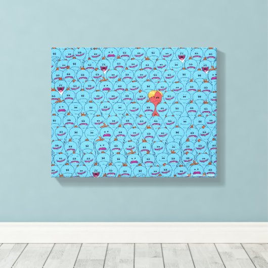 RICK EN MORTY™ | Kirkland Meeseeks Canvas Afdruk (Insitu (Houten vloer))