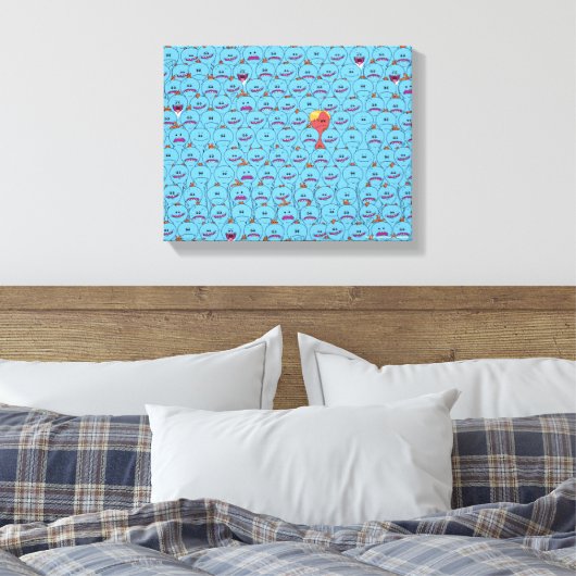 RICK EN MORTY™ | Kirkland Meeseeks Canvas Afdruk (Insitu (Slaapkamer))
