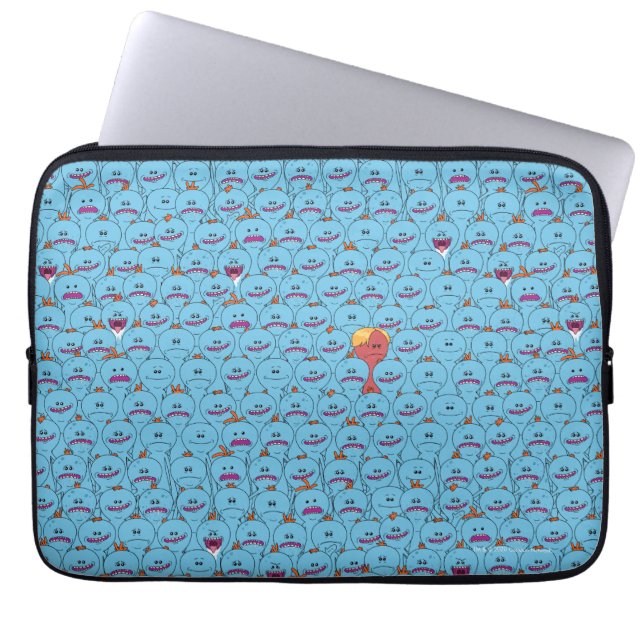 RICK EN MORTY™ | Kirkland Meeseeks Laptop Sleeve (Voorkant)