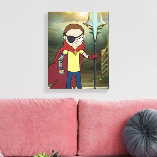 RICK EN MORTY™ | Kwaad Morty Canvas Afdruk (Insitu (Woonkamer))