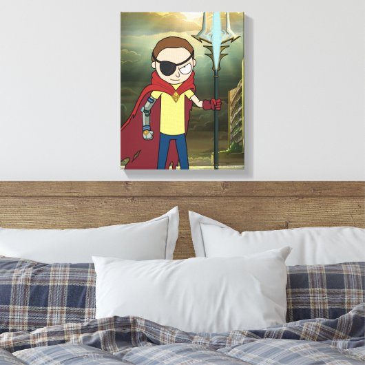 RICK EN MORTY™ | Kwaad Morty Canvas Afdruk (Insitu (Slaapkamer))