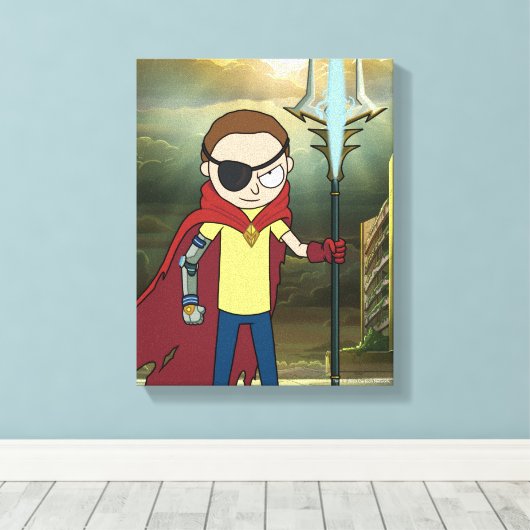 RICK EN MORTY™ | Kwaad Morty Canvas Afdruk (Insitu (Houten vloer))