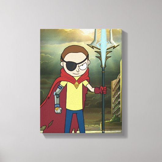 RICK EN MORTY™ | Kwaad Morty Canvas Afdruk (Voorkant)