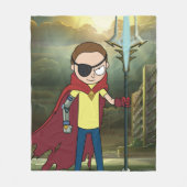 RICK EN MORTY™ | Kwaad Morty Fleece Deken (Voorkant)