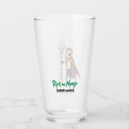 RICK EN MORTY™ | Kwaad Morty Glas (Achterkant)