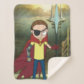 RICK EN MORTY™ | Kwaad Morty Sherpa Deken (Voorkant)