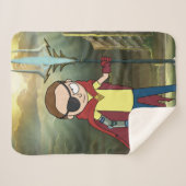 RICK EN MORTY™ | Kwaad Morty Sherpa Deken (Voorkant (horizontaal))