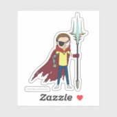 RICK EN MORTY™ | Kwaad Morty Sticker (Vel)