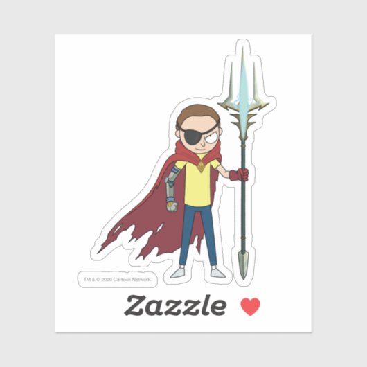 RICK EN MORTY™ | Kwaad Morty Sticker (Vel)