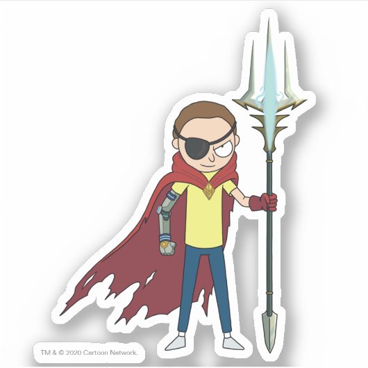 RICK EN MORTY™ | Kwaad Morty Sticker (Voorkant)