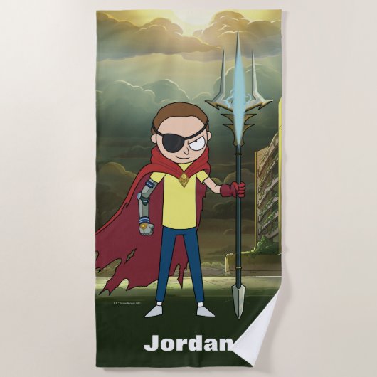 RICK EN MORTY™ | Kwaad Morty Strandlaken (Voorkant)