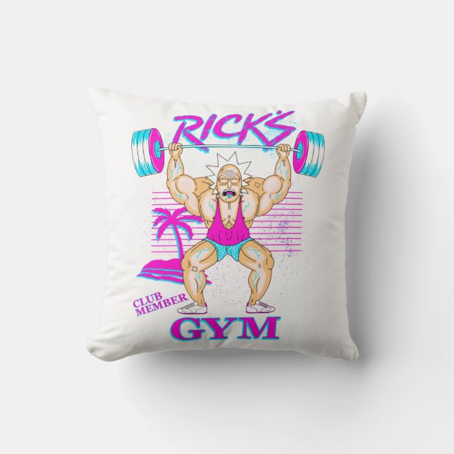 RICK EN MORTY™ | Lid van Rick's Gym Club Kussen (Voorkant)