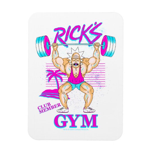 RICK EN MORTY™ | Lid van Rick's Gym Club Magneet (Verticaal)