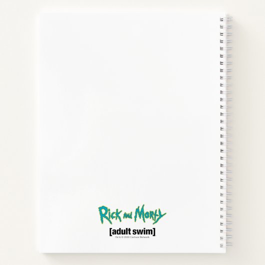 RICK EN MORTY™ | Lid van Rick's Gym Club Notitieboek (Achterkant)