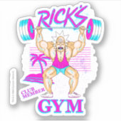 RICK EN MORTY™ | Lid van Rick's Gym Club Sticker (Voorkant)