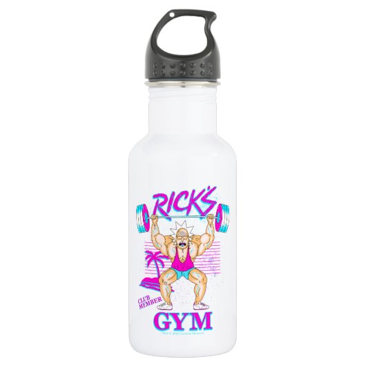 RICK EN MORTY™ | Lid van Rick's Gym Club Waterfles (Voorkant)