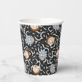 Rick en Morty Lightning Pattern Papieren Bekers (Links)