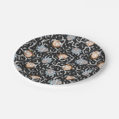 Rick en Morty Lightning Pattern Papieren Bordje (Gekanteld)