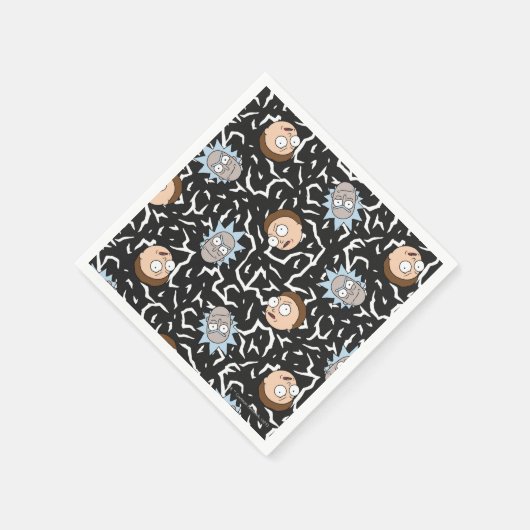 Rick en Morty Lightning Pattern Servet (Hoek)