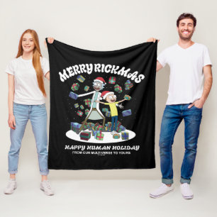 Rick en Morty   Merry Rickmas-Cadeaus Fleece Deken