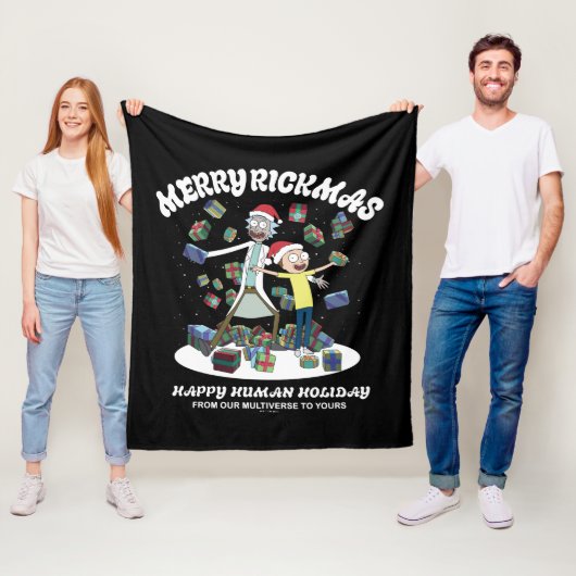 Rick en Morty | Merry Rickmas-Cadeaus Fleece Deken (In situ)