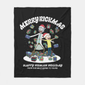 Rick en Morty | Merry Rickmas-Cadeaus Fleece Deken (Voorkant)