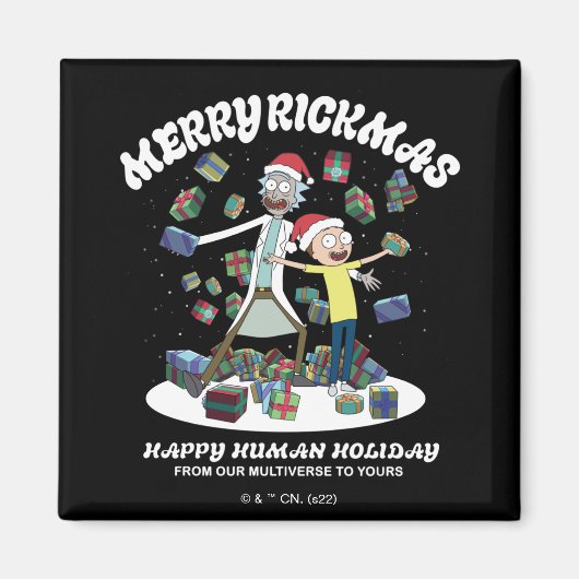 Rick en Morty | Merry Rickmas-Cadeaus Magneet (Voorkant)