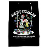 Rick en Morty | Merry Rickmas-Cadeaus Medium Cadeauzakje (Achterkant)