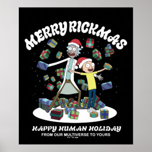 Rick en Morty   Merry Rickmas-Cadeaus Poster