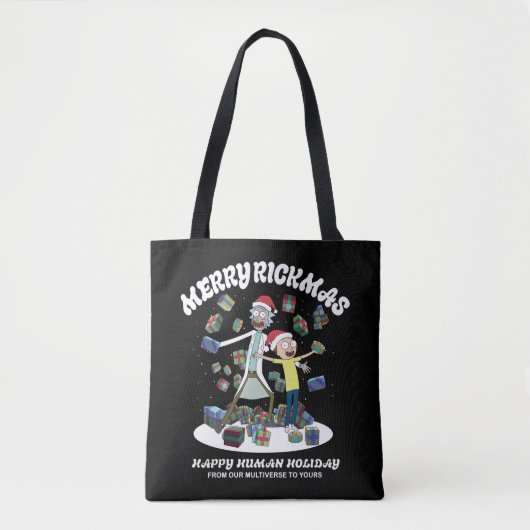 Rick en Morty | Merry Rickmas-Cadeaus Tote Bag (Voorkant)