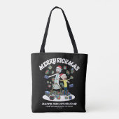 Rick en Morty | Merry Rickmas-Cadeaus Tote Bag (Achterkant)
