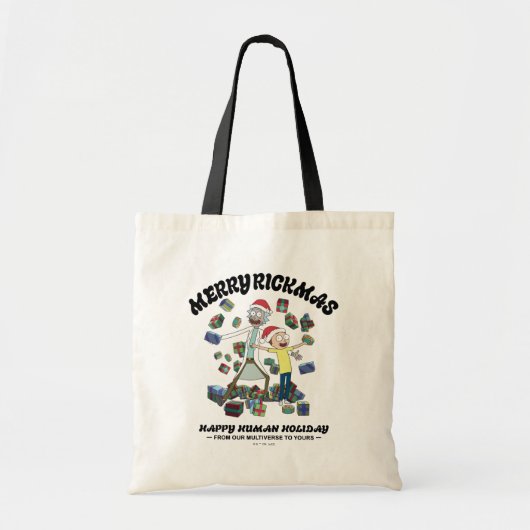Rick en Morty | Merry Rickmas-Cadeaus Tote Bag (Voorkant)