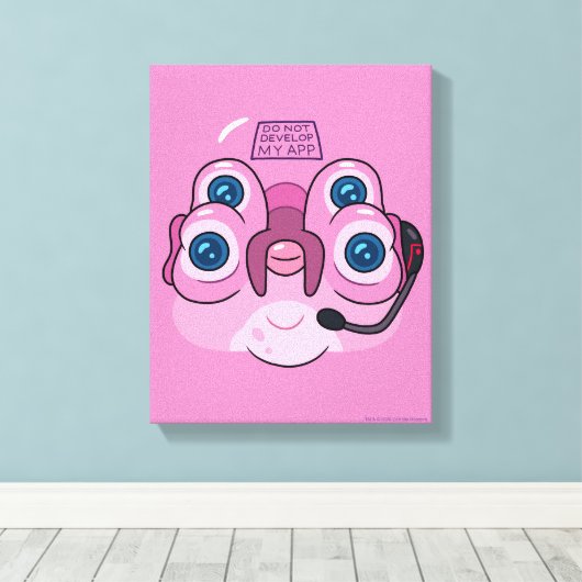 RICK EN MORTY™ | MIJN APP NIET ONTWIKKELEN CANVAS AFDRUK (Insitu (Houten vloer))