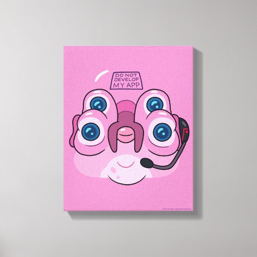 RICK EN MORTY™ | MIJN APP NIET ONTWIKKELEN CANVAS AFDRUK (Voorkant)