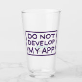 RICK EN MORTY™ | MIJN APP NIET ONTWIKKELEN GLAS (Voorkant)