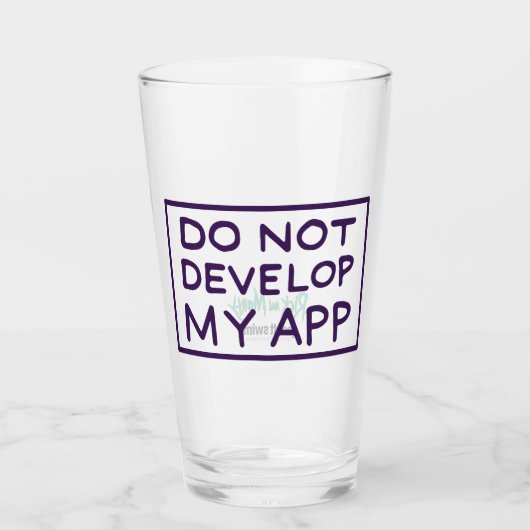 RICK EN MORTY™ | MIJN APP NIET ONTWIKKELEN GLAS (Voorkant)