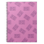 RICK EN MORTY™ | MIJN APP NIET ONTWIKKELEN NOTITIEBOEK (Voorkant)