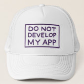 RICK EN MORTY™ | MIJN APP NIET ONTWIKKELEN TRUCKER PET (Voorkant)