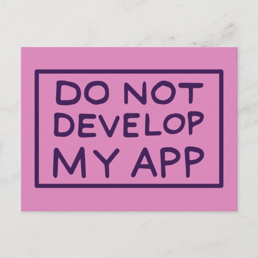 RICK EN MORTY™ | MIJN APP NIET ONTWIKKELEN UITNODIGING BRIEFKAART (Voorkant)