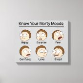 RICK EN MORTY™ | Morty's Moods Canvas Afdruk (Voorkant)