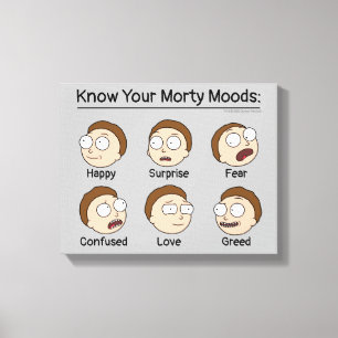 RICK EN MORTY™ Morty's Moods Canvas Afdruk