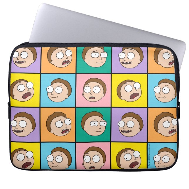 RICK EN MORTY™ | Morty's Moods Laptop Sleeve (Voorkant)