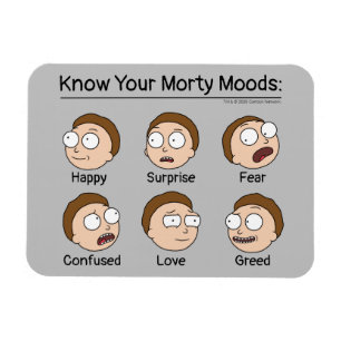 RICK EN MORTY™   Morty's Moods Magneet