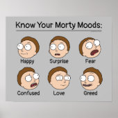 RICK EN MORTY™ | Morty's Moods Poster (Voorkant)