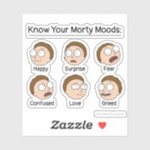 RICK EN MORTY™ | Morty's Moods Sticker (Vel)
