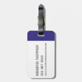 RICK EN MORTY™ | Onder geïnfecteerd celpatroon Bagagelabel (Achterkant verticaal)