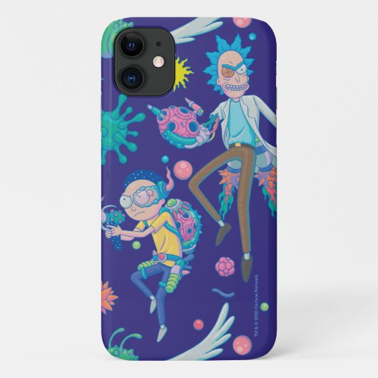 RICK EN MORTY™ | Onder geïnfecteerd celpatroon Case-Mate iPhone Case (Achterkant)