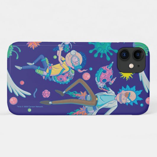 RICK EN MORTY™ | Onder geïnfecteerd celpatroon Case-Mate iPhone Case (Achterkant (horizontaal))